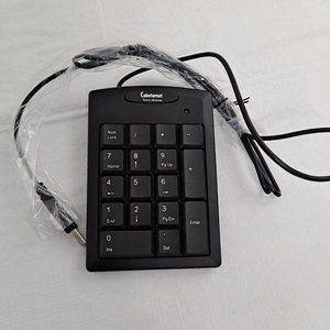 Number Keypad External Computer USB Connection Black